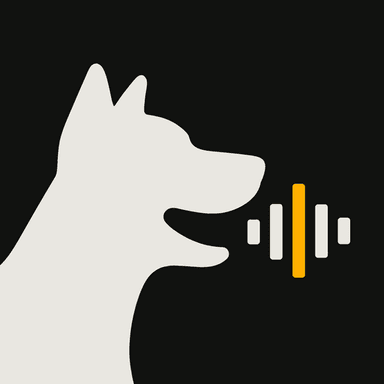 BarkWatch app icon, a barking dog
